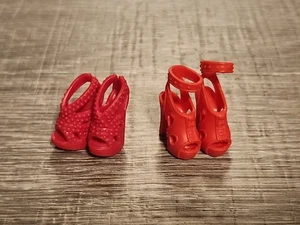 Zwei Paar rote High Heels für Barbie Puppe - Bild 1 von 5