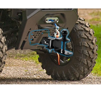 WEISEN UTV Front 2" Receiver Hitch w/3-in-1 Ball Mount For Polaris Ranger 1000 - Imagem 1 de 4