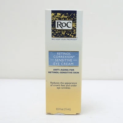 RoC Retinol Correxion Sensitive Eye Cream Anti Aging Retinol .5 oz NOS - Image 1 of 4