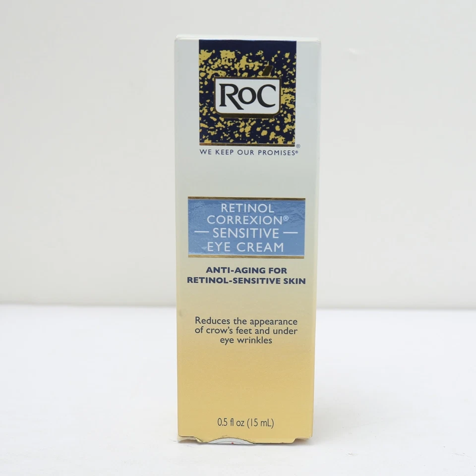 RoC Retinol Correxion Sensitive Eye Cream Anti Aging Retinol .5 oz NOS - Image 1 of 4