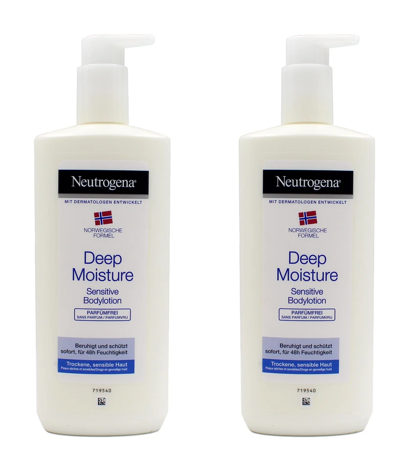 Neutrogena Deep Moisture Sensitive Bodylotion , 2x400ml EAN3574660527490 - Bild 1 von 1