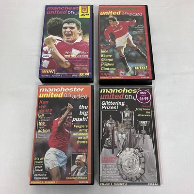 Manchester United On Video VHS Volume 1 Number 1-4 1993 94 Season Complete Year - Image 1 of 4