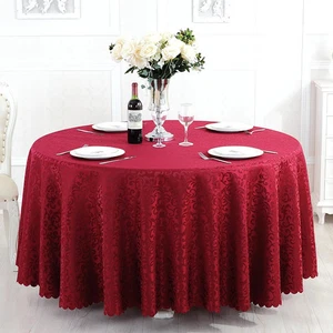 Mantel Jacquard Poliéster Hotel Boda Banquete Fiesta Decoración Mesa Redonda - Imagen 1 de 32