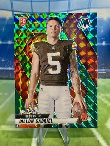 2025 Panini Mosaic Dillon Gabriel Variation Rookie RC Green Mosaic #277 - Picture 1 of 2
