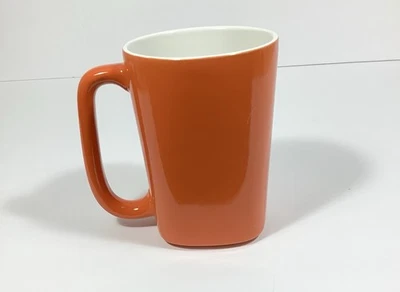 Rachel Ray Round & Square 14 oz Orange & White Coffee Tea Mug H019 - Image 1 of 4