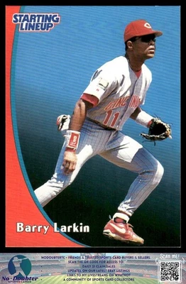 1998 Kenner Starting Lineup Cards #NNO Barry Larkin Cincinnati Reds 4.1C - Image 1 of 2