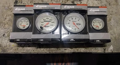 Full set of Equus White Face Performance Gauges - Image 1 of 2