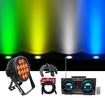 Chauvet DJ SlimPar Pro H USB D-Fi RGBAW+UV LED Wash Light+Cable+Clamp+Speaker - Image 1 of 4