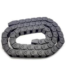 US Stock 2M 2000mm Black Long Nylon Cable Drag Chain Wire Carrier 10 x 15mm