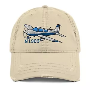 Sombrero en apuros bordado de avión Grumman American (AIRK97-NBG_EMB) - Añade tu - Imagen 1 de 14
