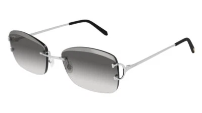 Lentes para gafas de sol Cartier Big c (solo lentes sin marco) gris biselado de fábrica Foto 1 de 4