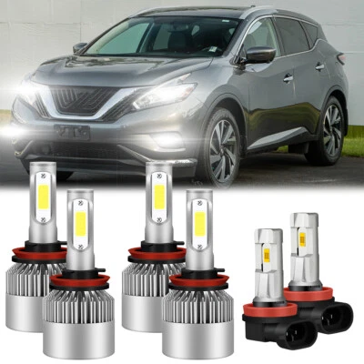 Faro LED alto/bajo para Nissan Murano 15 2016 2017 2018 + faros antiniebla Foto 1 de 4