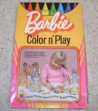 Vintage 1974 BARBIE COLOR 'N PLAY Used Box Set FAIR Cond, FREE Shipping!