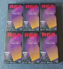 Lot Of 6 VHS Tapes RCA Blank T-120 Hi-Fi Stereo Video Tapes NEW SEALED Fast Ship