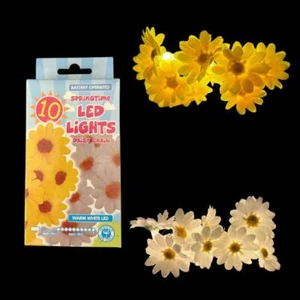 LED Daisy Chain String Lights Easter Spring Fairy Light Flower Wedding - Picture 1 of 4