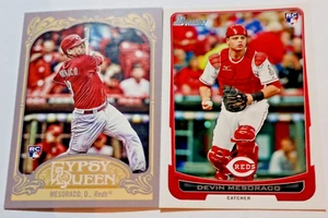2012 Bowman Devin Mesoraco &2012 Gypsy Queen Rookie Cards Cincinnati Reds - Picture 1 of 7