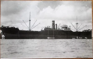 Ship/Steamer/Steamship 1930s Realphoto Postcard - Foto Victor, Cuba - Picture 1 of 1