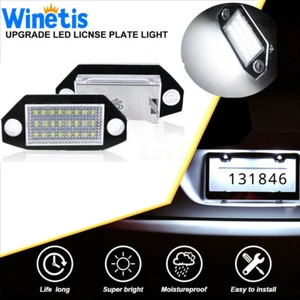 For Ford Mondeo MK3 2000-2007 1Pair LED Number License Plate Light Lamp White - Picture 1 of 11