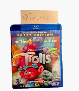 Trolls (2016) : Party Edition (Blu-ray, DVD) (Very Good) - Picture 1 of 3