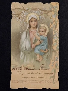 holy card chromolithography santino image pieuse "VIRGIN MARY" - Picture 1 of 1