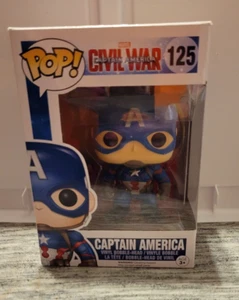 CAPTAIN AMERICA - MARVEL - CIVIL WAR - POP!- 125 - NEW - - Picture 1 of 2