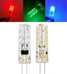 G4 LED 2W 2 Watt 24LED SMD 3014 DC 12V Red Green Blue Light Capsule Bulb - Picture 1 of 11