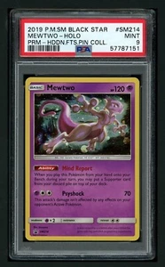 Spilla Pokemon PSA 9 In perfette condizioni Mewtwo Stella Nera Promozionale Destini Nascosti - Foto 1 di 2