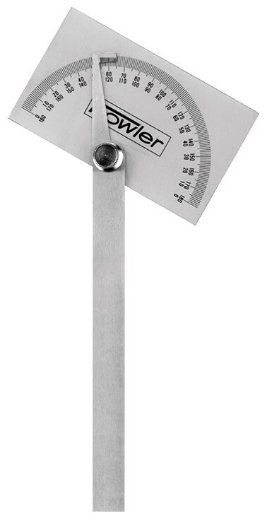 Fowler 52-450-010-0 Rectangular Head Protractor with Rectangular Head - Image 1 of 1