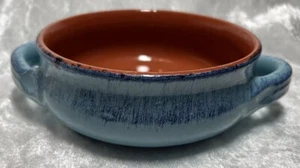 De Silva Pottery Terre D’Umbria Teal/Turquoise Glazed Terracotta Soup Bowl Crock - Picture 1 of 9