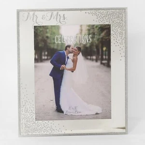 Celebrations Mr & Mrs Sparkle Photo Frame 8" x 10" - Picture 1 of 1