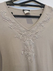 Vintage Gerry Weber Knit Like Women's Top Size 10-12 - Picture 1 of 7