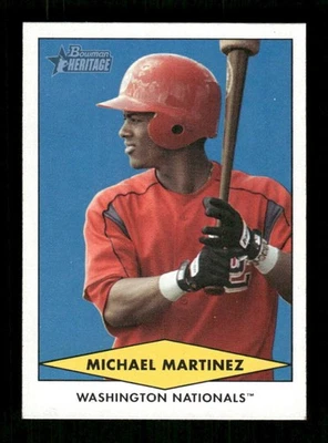2007 Bowman Heritage Prospects #BHP42 Michael Martinez NM-MT Nationals BXCP21 - Image 1 of 2