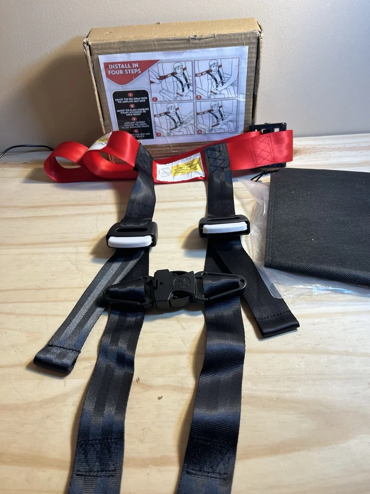 Arnés de seguridad para aviones para niños aprobado por la FAA sistema de cinturón de seguridad para niños ~ para 22-44 libras Foto 1 de 4