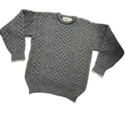 Aran Crafts Men’s New Wool Cable Knit Fisherman Sweater Made in Ireland XL - Image 1 of 4
