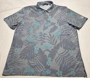 Polo Travis Mathew foglia floreale uomo XXL Pima misto cotone golf LOGO *LEGGI DIFETTI - Foto 1 di 13