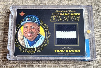 Tarjeta de guante de bateo President's Choice 2020 juego usado Tony Gwynn #d 1/1 - 1 de 1 Foto 1 de 3