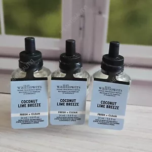 bath and body works coconut lime breeze wallflowers home fragrance refill x3 - Picture 1 of 2