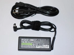 Adaptador de CA original de 64 W para Sony Vaio 19.5V 3.3A cable cargador fuente de alimentación - Imagen 1 de 6