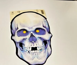 Vintage Eureka USA Totenkopf Halloween gestanzt doppelseitig 10" - Bild 1 von 3