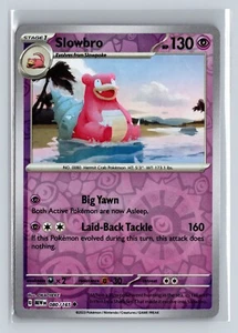 Reverse Holo Slowbro 080/165 Uncommon Scarlet and Violet 151 Pokemon TCG - Picture 1 of 2