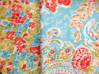 Fabric Upholstery Waverly Dena Designs Crystal Vision/Floral Facade Linen Lot - Image 1 of 4