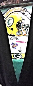 Green Bay Packers Premium Quality Super Bowl Champions Collection Felt Pennant - Picture 1 of 1