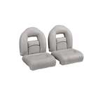DeckMate 4 piece Compact Nitro Bass Boat Seats Light Gray (set of two) 