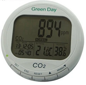 Desktop Carbon Dioxide CO2 Temperature Humidity 3in1 Meter Monitor Relay Output - Picture 1 of 1