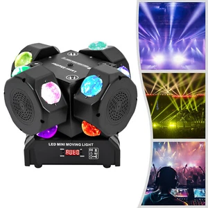 Portable Head DJ Light Rotating Strobe Lights Multi-Effects Stage Lighting 200W - Picture 1 of 23