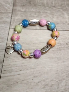 JILZARA Granddaughter COLOR BEAD Petite Bracelet My Love - Picture 1 of 2