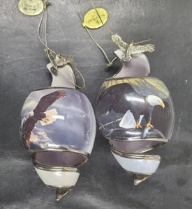 Adornos de porcelana ""América"" vintage Bradford Exchange on Eagles Wings - Imagen 1 de 10