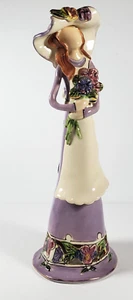 Blue Sky Heather Goldminc 10"H Girl Figurine Flower Bouquet Apron & Hat - Picture 1 of 11