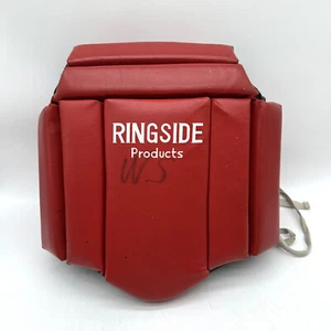 (Used) Vintage Ringside Products Boxing Chest Protective Shield Guards Red - Picture 1 of 7