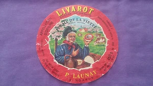 Vintage Käse Etikett « Livarot-P.Launay » Guter Zustand - Bild 1 von 1